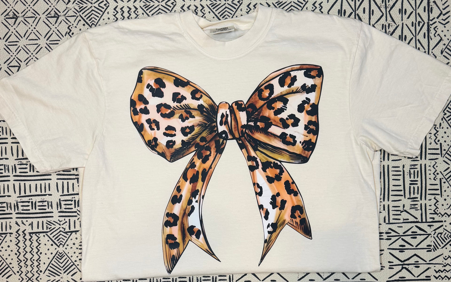 Oversized Cheetah Print Bow